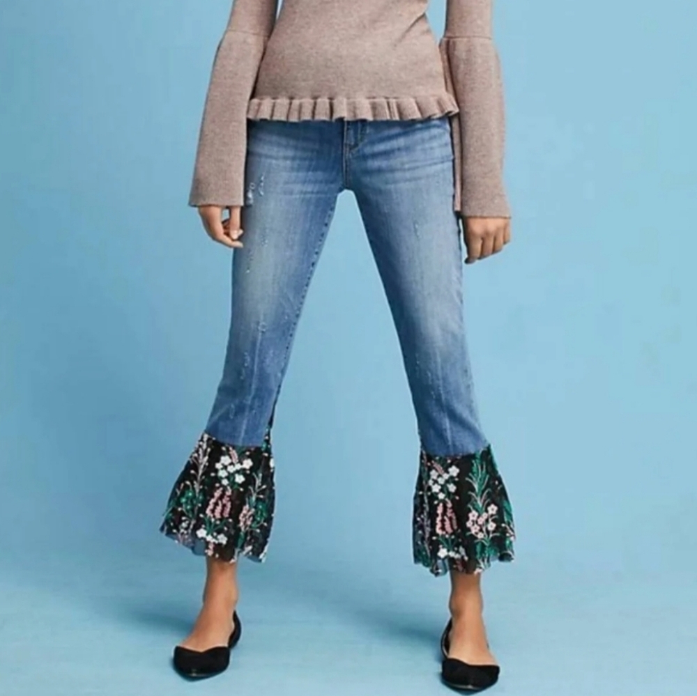 Anthro Pilcro and the Letterpress Flare Jeans